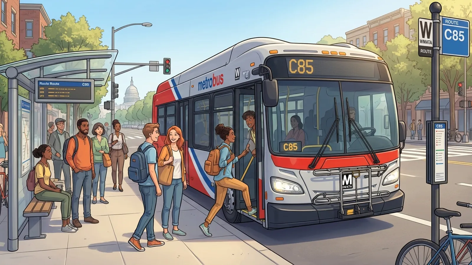 C85 Bus Returns to Regular Service in DC Area