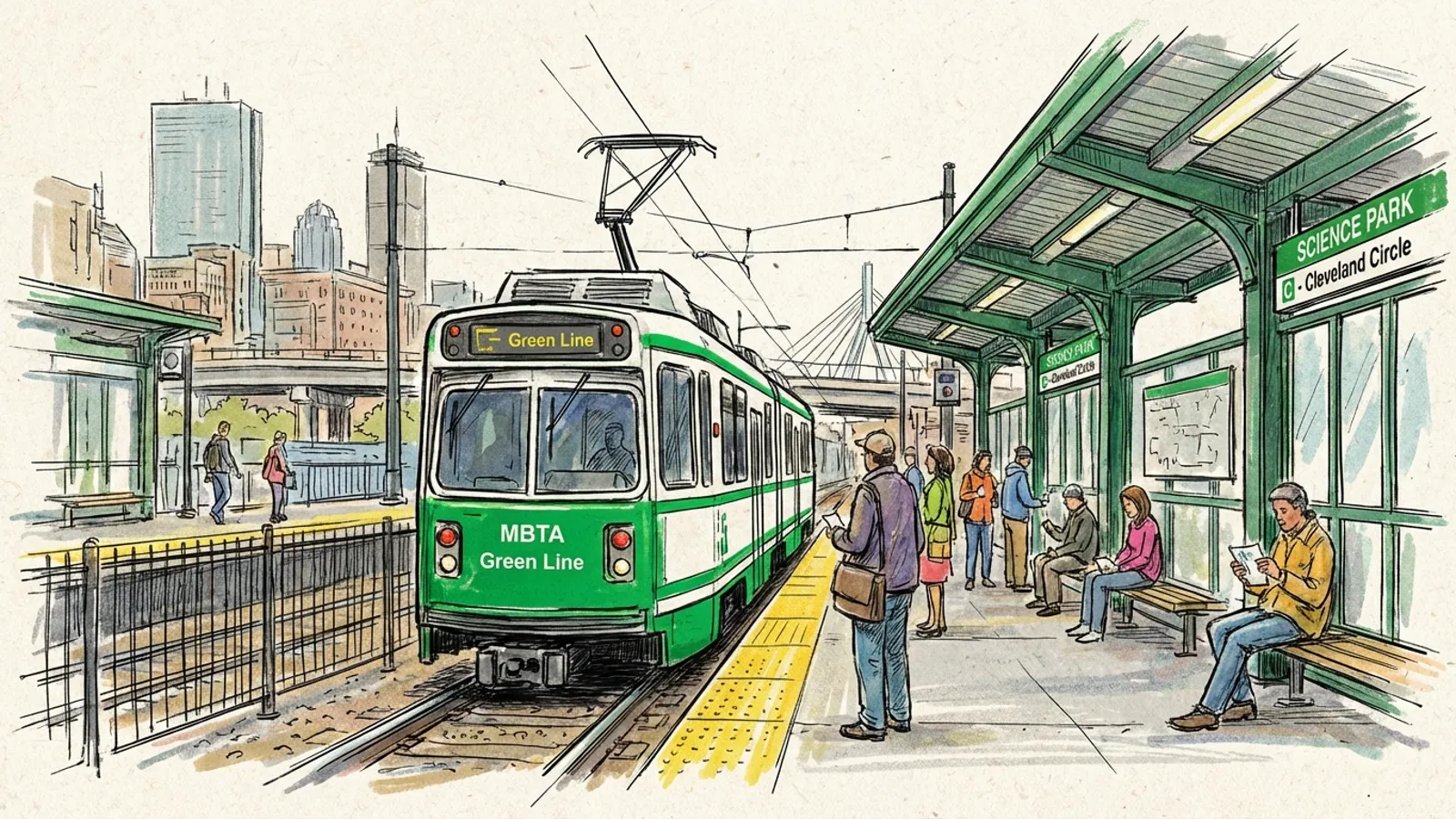 Boston Green Line Delays — Crews Working to Restore Service