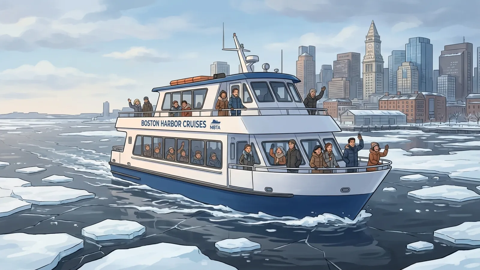 Boston Harbor Ice Disrupts Ferries — Service Adapts