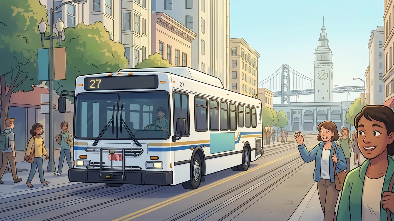 SF Route 27 Adapts to Downtown Fire Operation