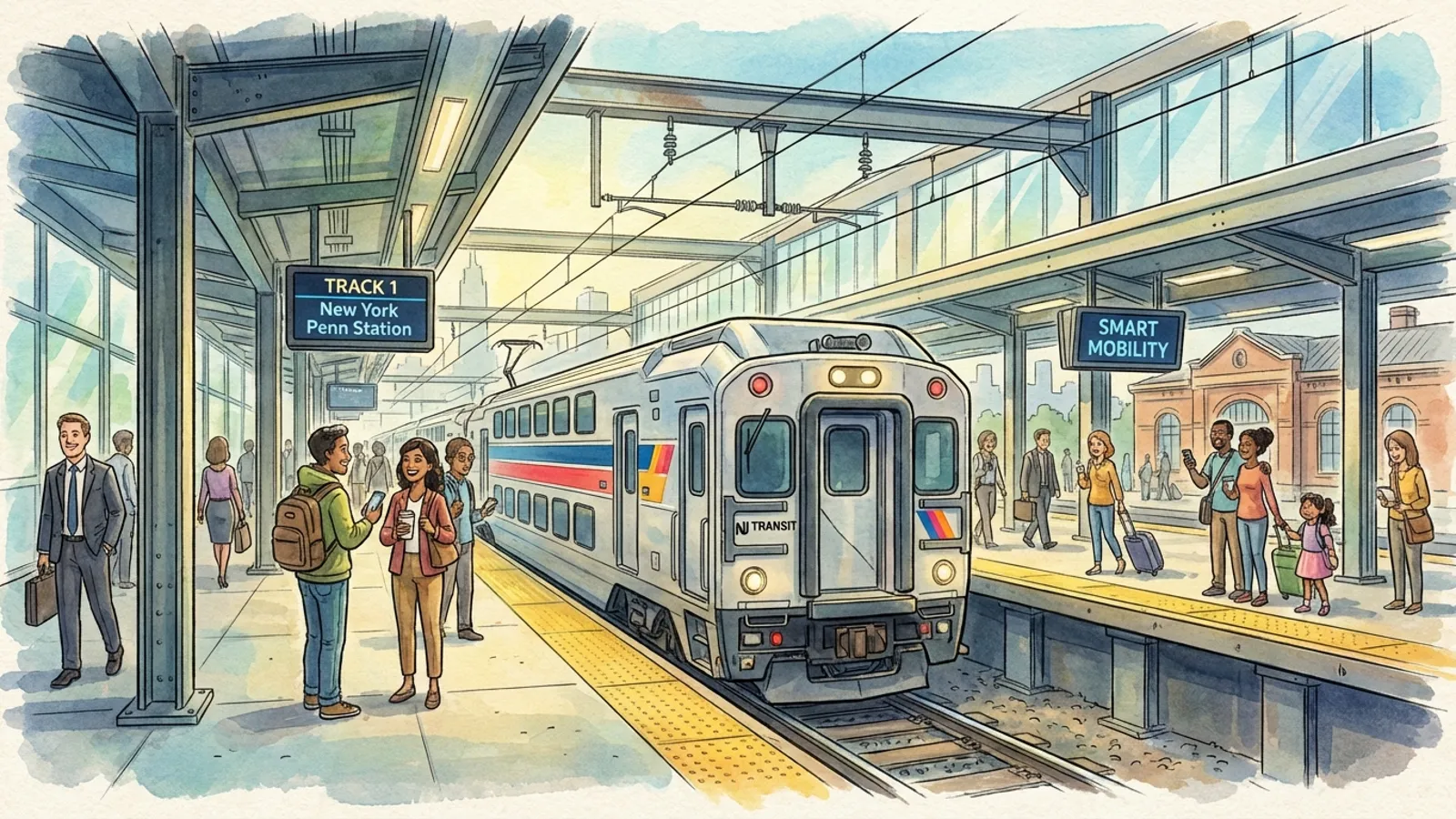 NYC-NJ Train Service Restored at Newark, Harrison