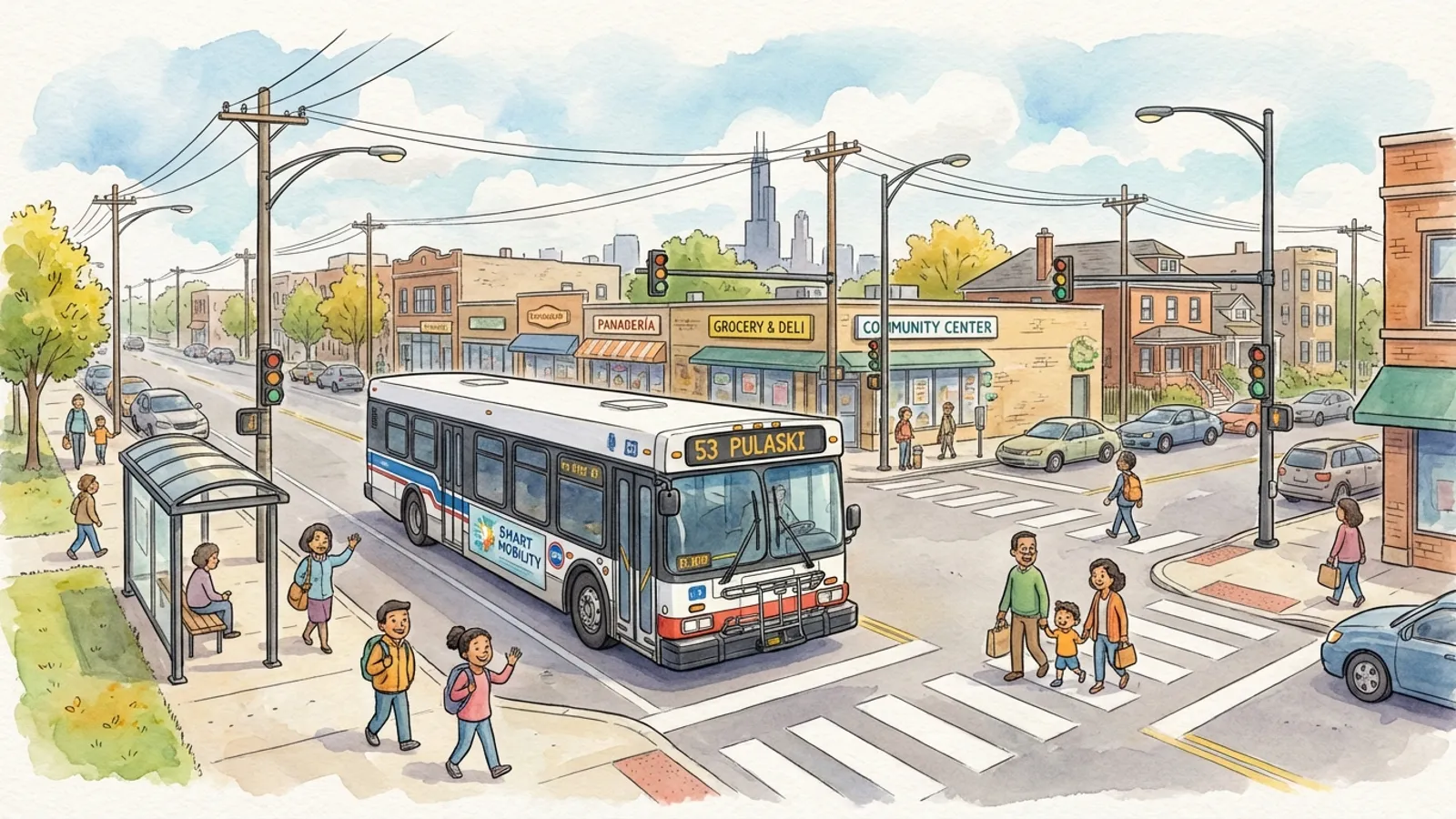 Chicago Route 53A Adapts to Temporary Detour