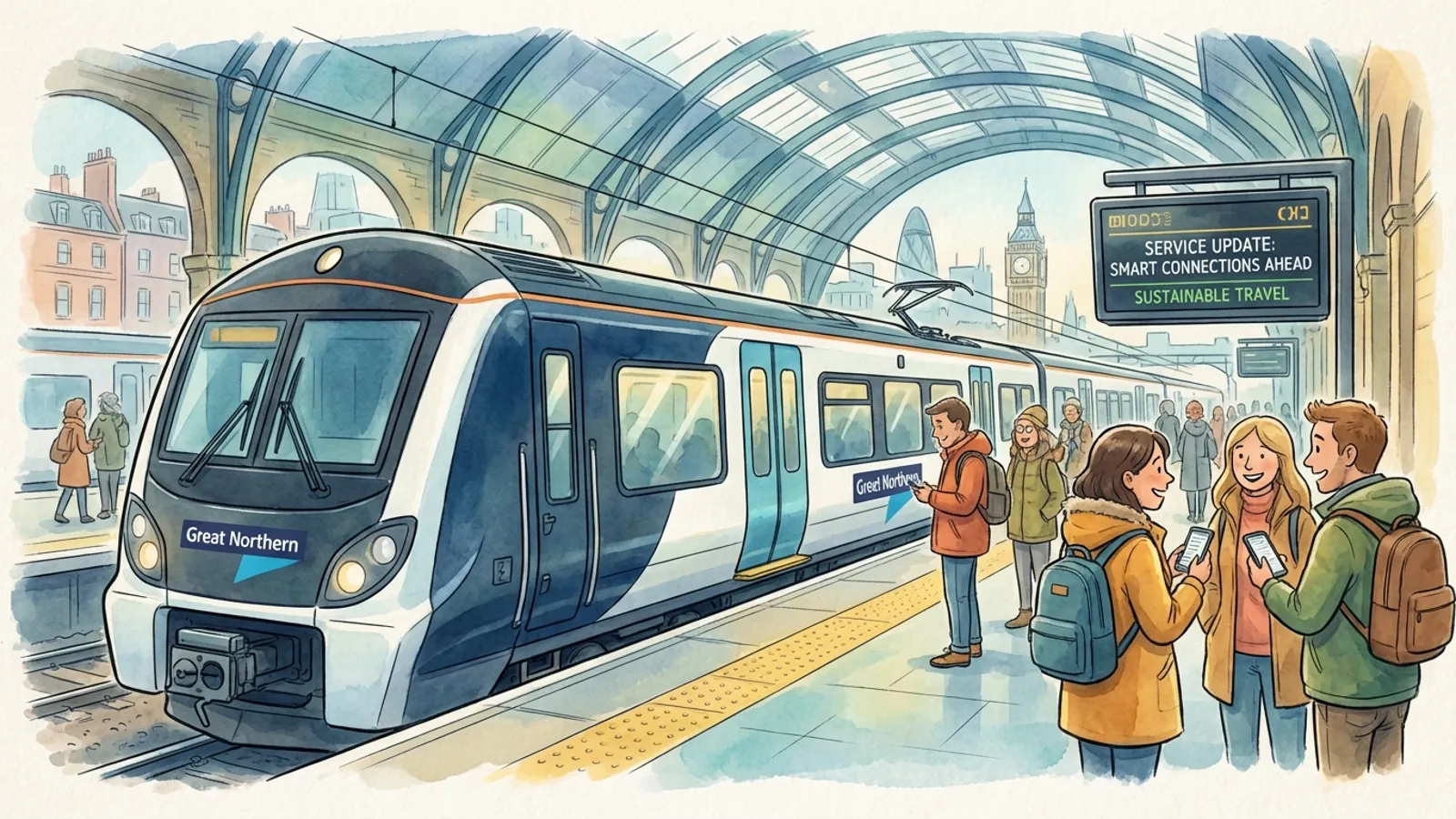 London-Stevenage Rail Lines Reopen, Recovery Underway