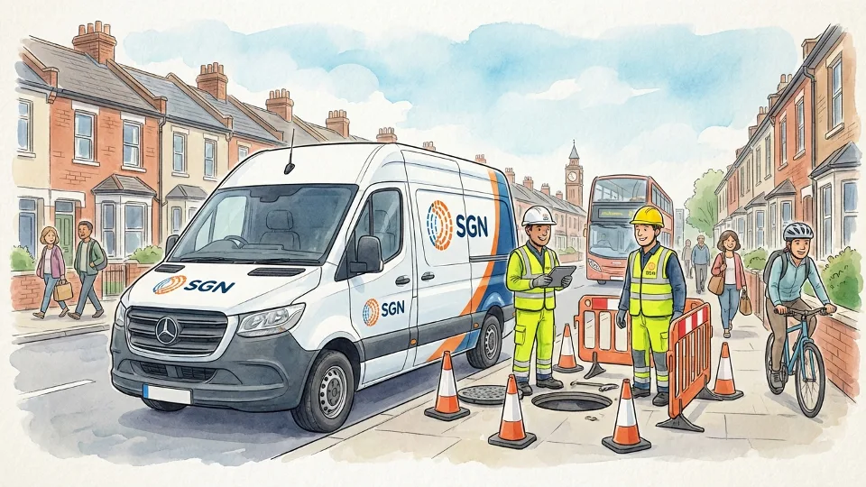 Bromley Gas Works Bring Detours — Traffic Flows Smoothly