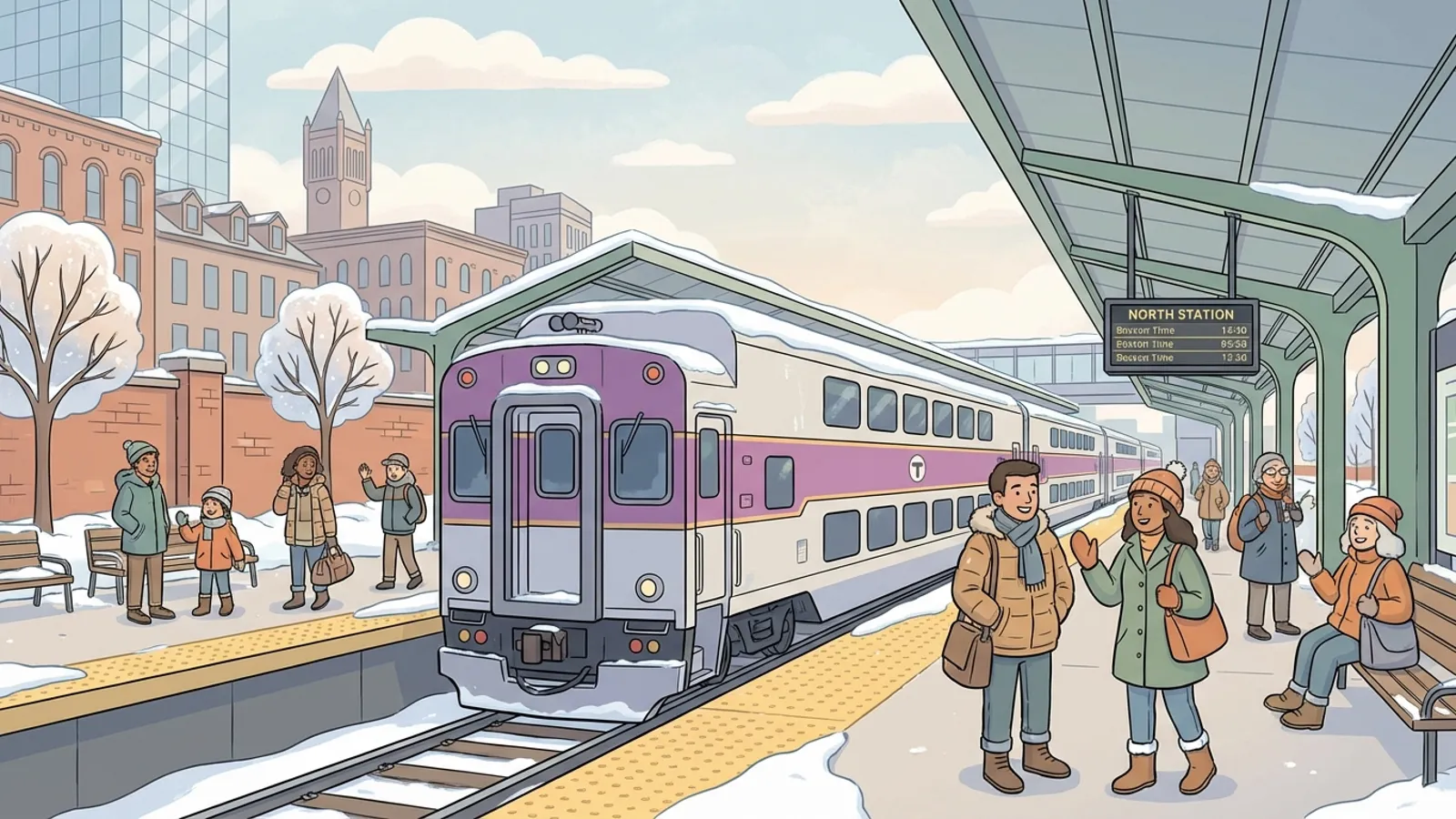Boston Adapts Train Service for Safer Winter Travel