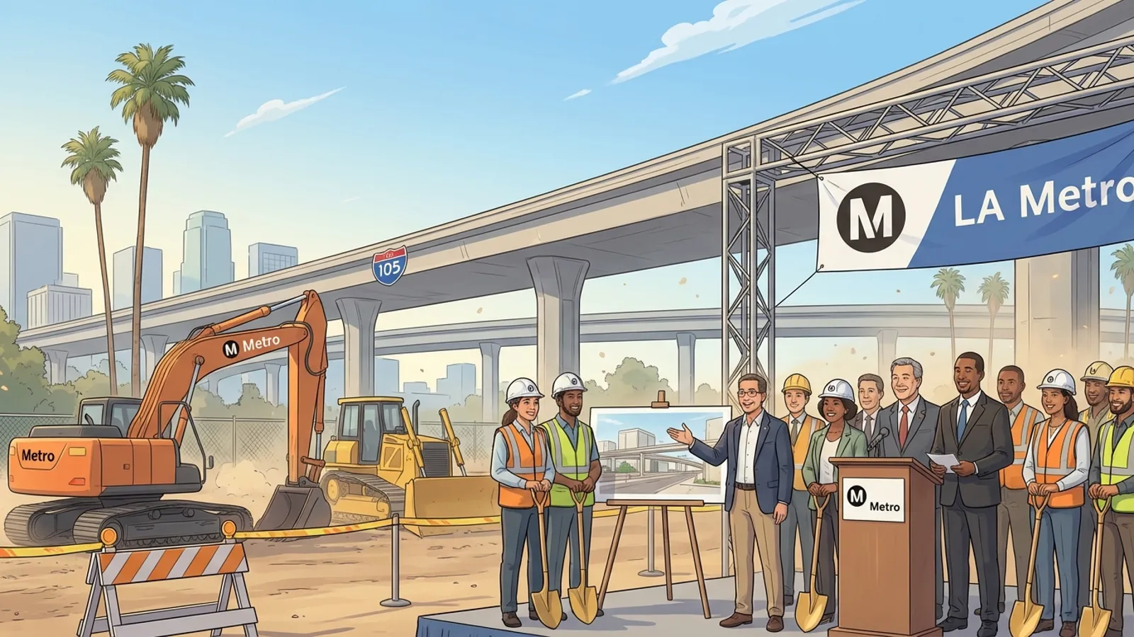 LA Metro Breaks Ground on I-105 ExpressLanes Project