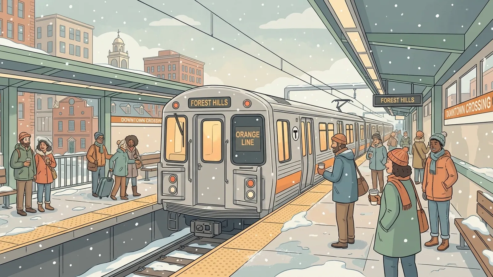 Boston MBTA Preps for Arctic Blast — Riders Adapt