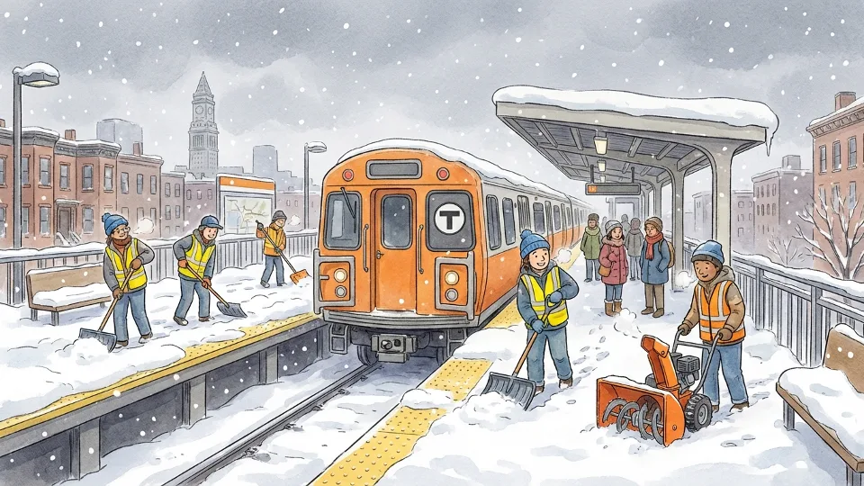 Boston Crews Work to Restore Transit After Storm