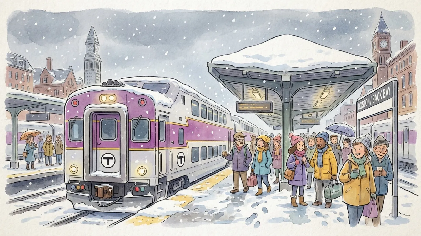 Boston MBTA Adapts Commuter Rail for Winter Storm