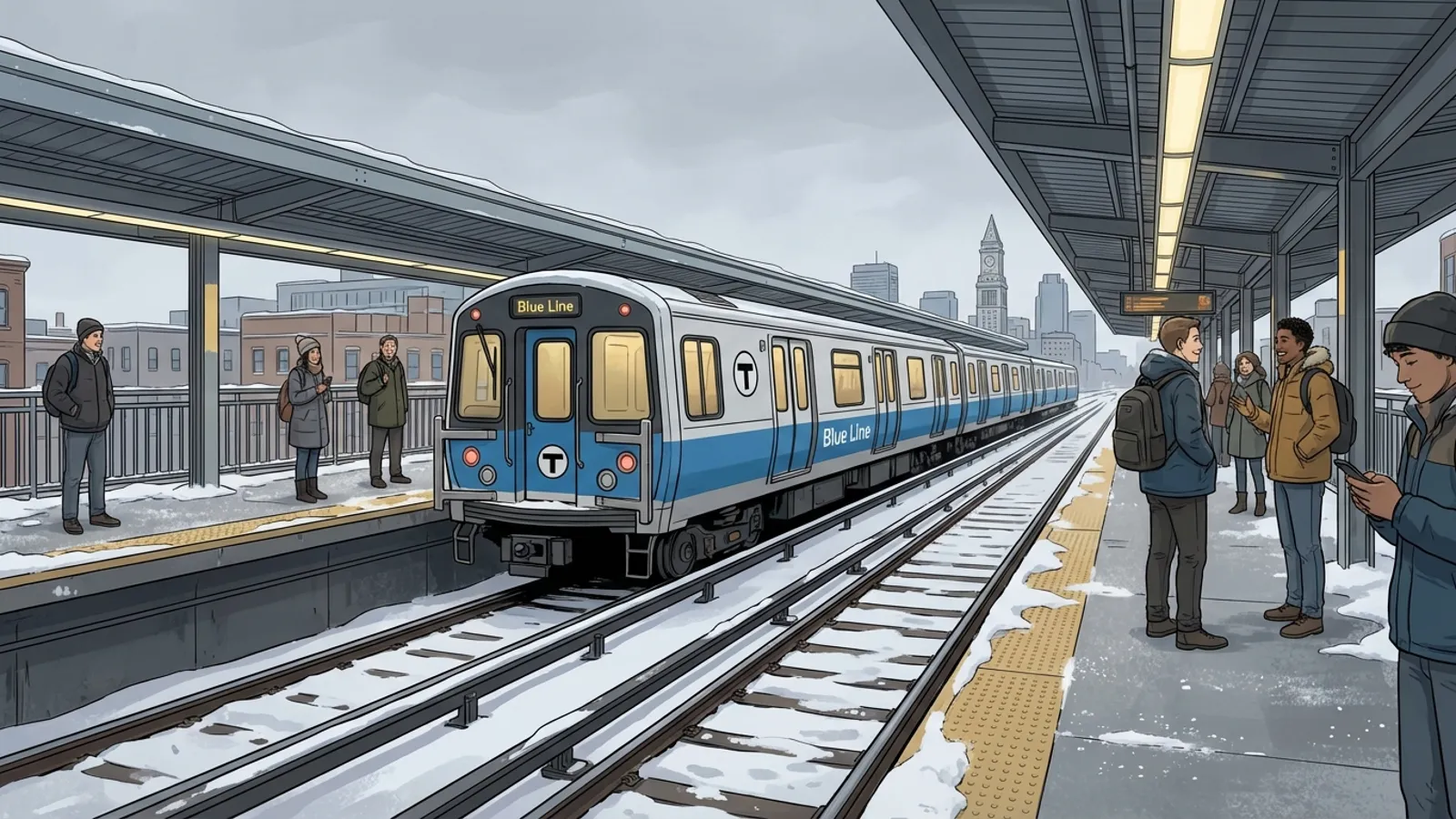 Boston Blue Line Adapts to Protect Winter Service