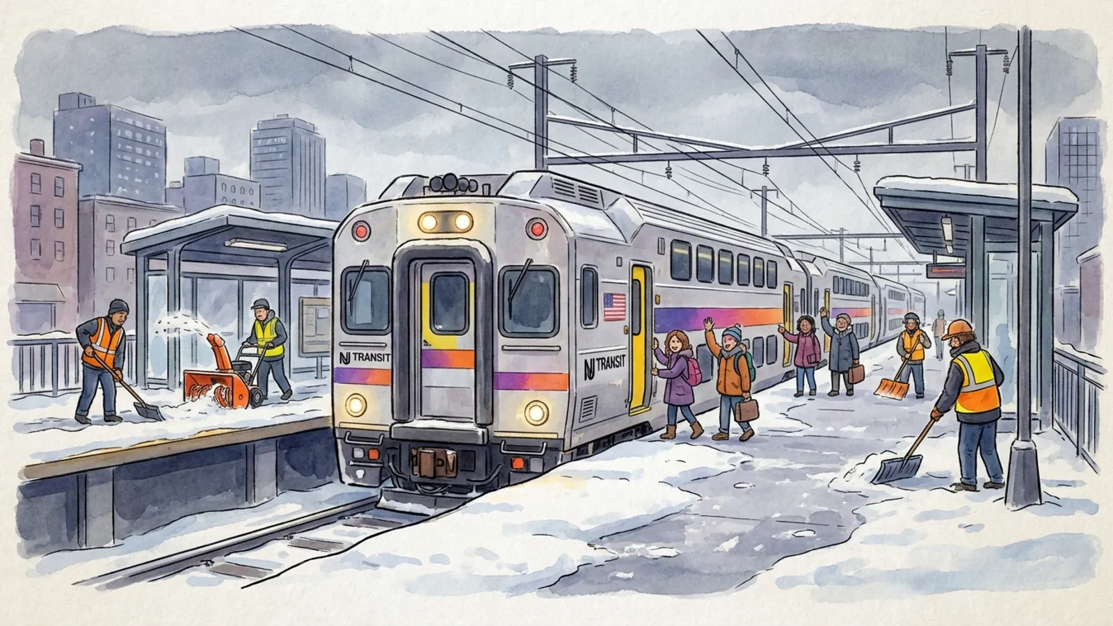 NYC-NJ Transit Crews Restore Service After Storm