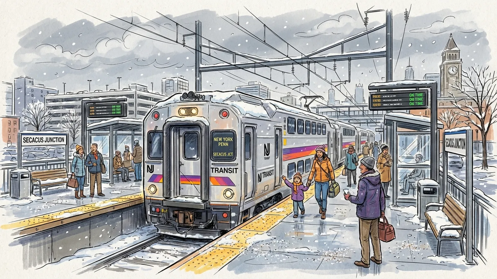 NJ Transit Adapts Rail Service for Storm Safety