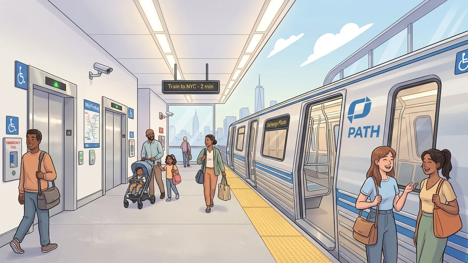 NYC PATH Finds Solution During Elevator Repairs