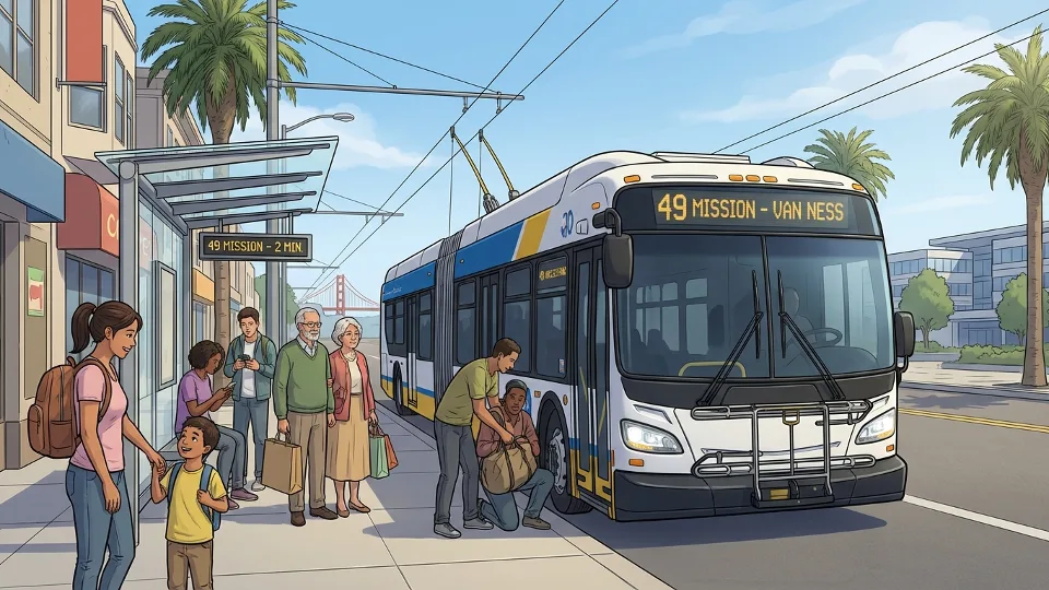 SF Route 55 Adapts After Bus Breakdown