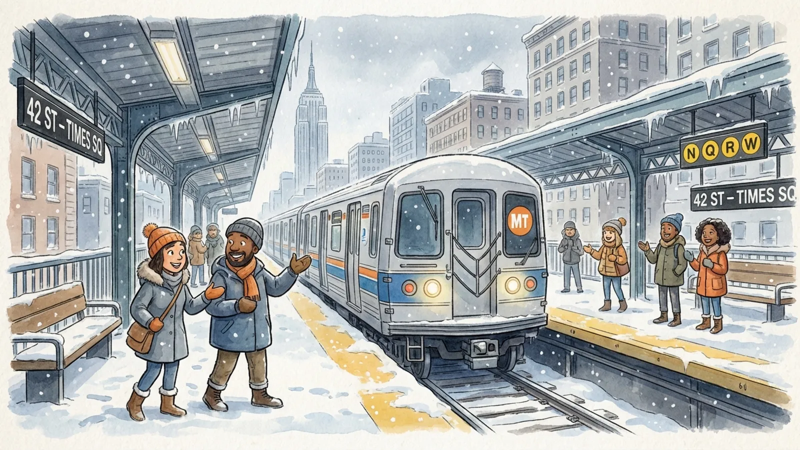 NYC MTA Keeps Trains Moving Through Winter Storms