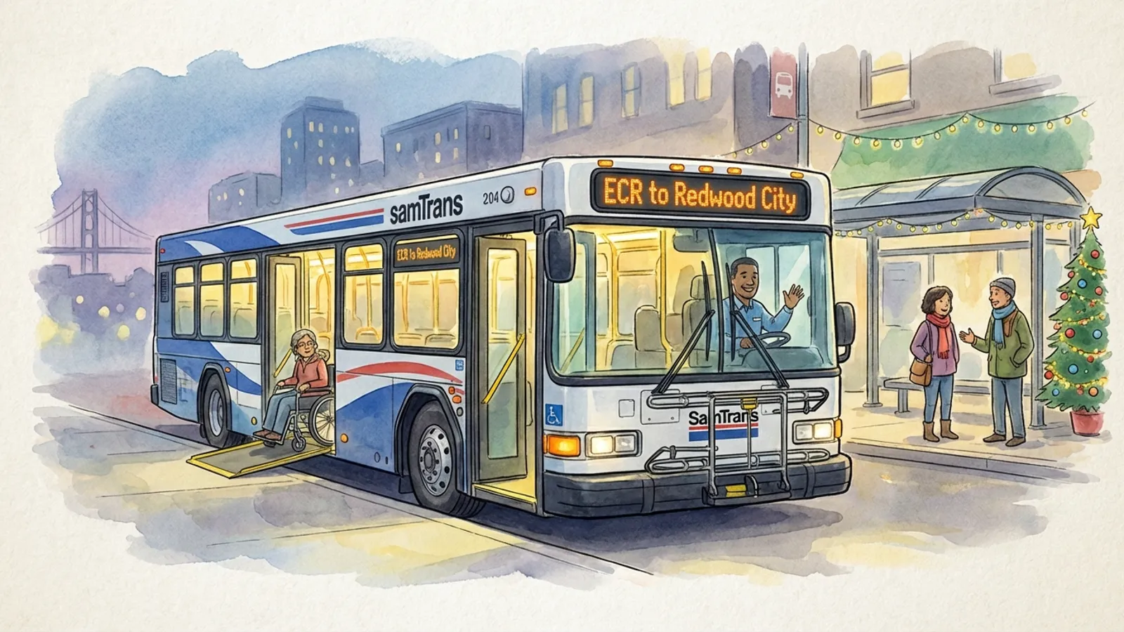 SF Bay Area: SamTrans Offers Free NYE Rides