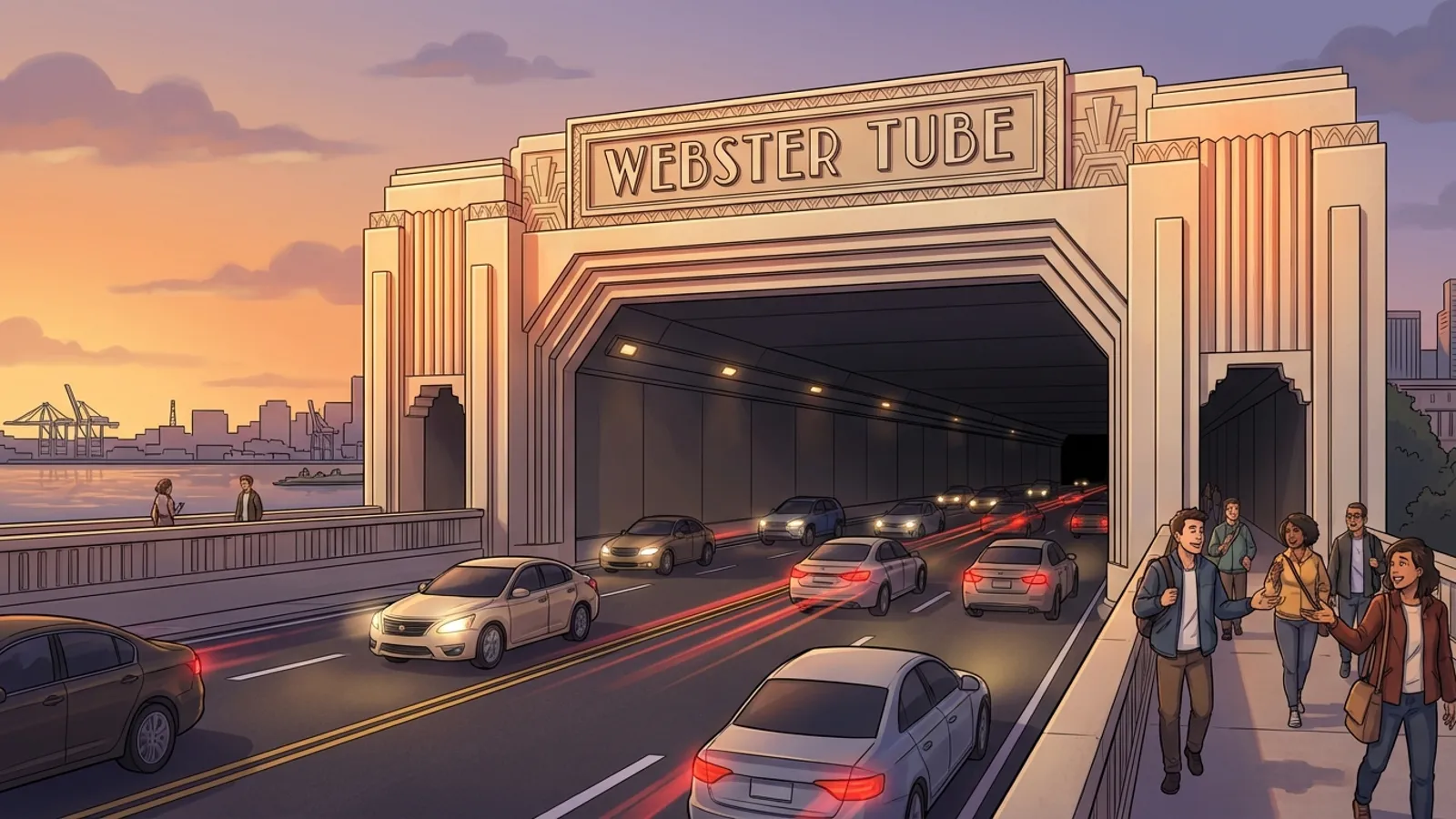 SF's Webster Tube Gets Nighttime Upgrades
