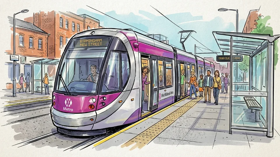 West Midlands Trams Now Run Every 8 Minutes