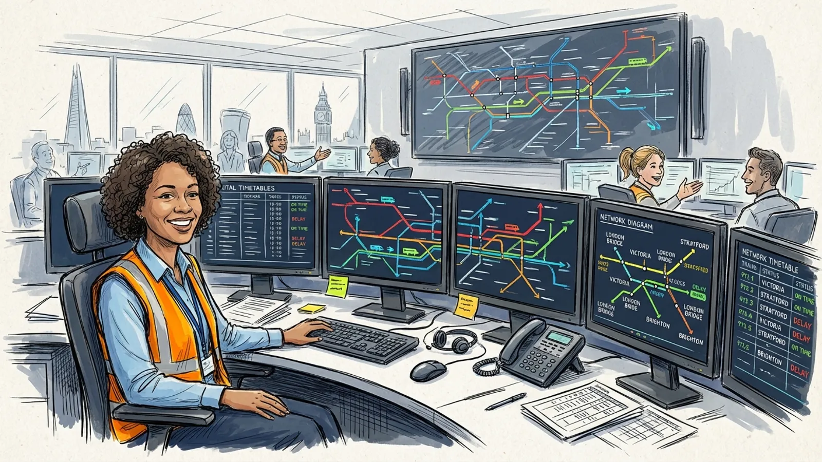 London and South East Controllers Keep Trains Moving