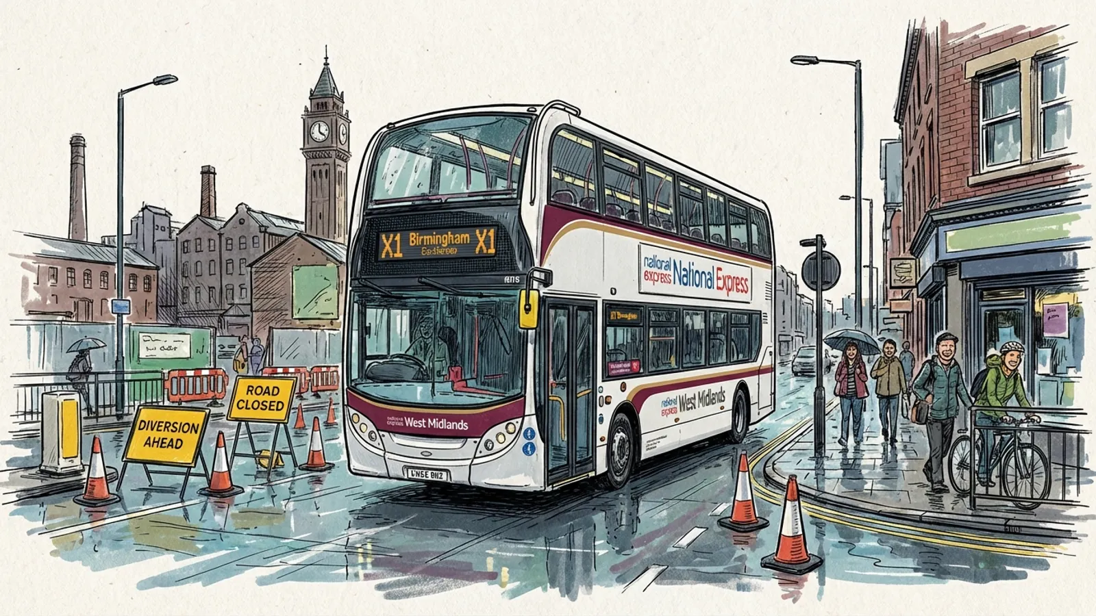 West Midlands Buses Adapt to Burnt Tree Upgrades