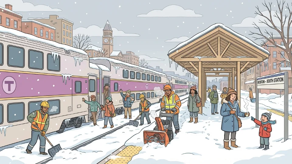 Boston MBTA Crews Battle Winter — Service Recovery Underway
