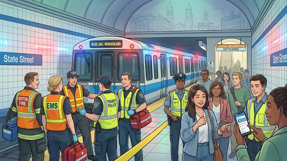 Boston Blue Line Adapts After State Street Emergency