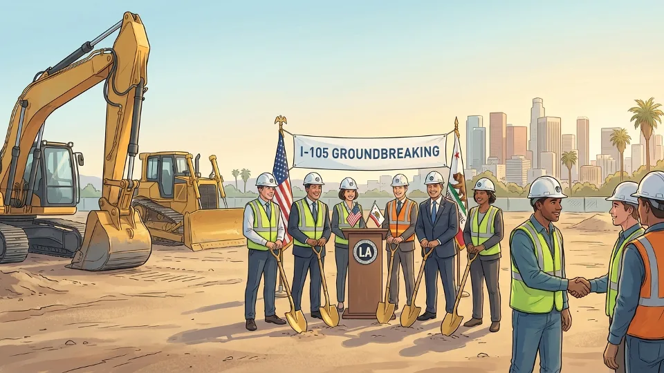 LA Metro Breaks Ground on I-105 ExpressLanes Project