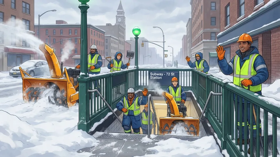 NYC Crews Work to Restore Transit After Snow