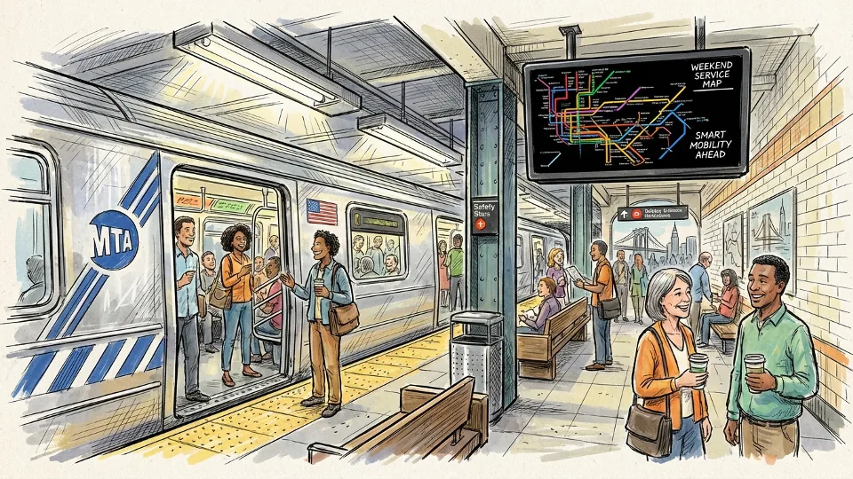 NYC Subway Unveils Weekend Map to Simplify Travel