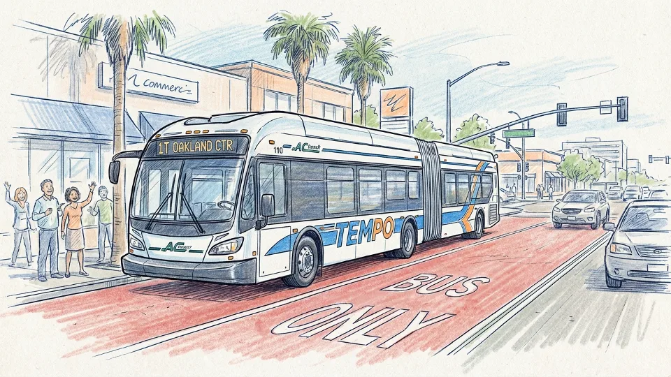 Oakland Adds Bus Lane to Speed Up Transit