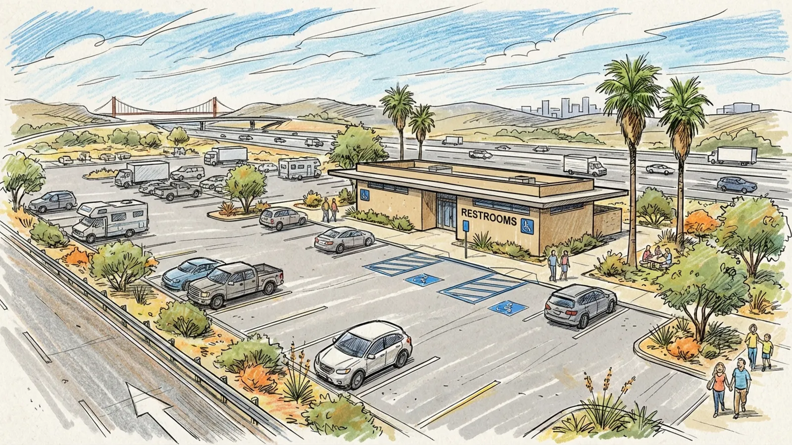 SF Rest Areas Close for Upgrades, Better Service Ahead