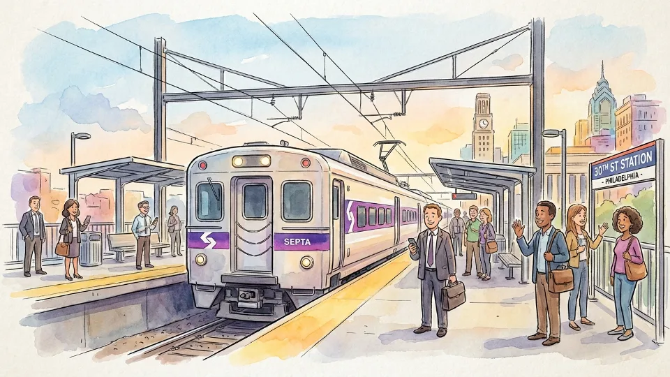 Philadelphia Train Delay Tracked in Real Time