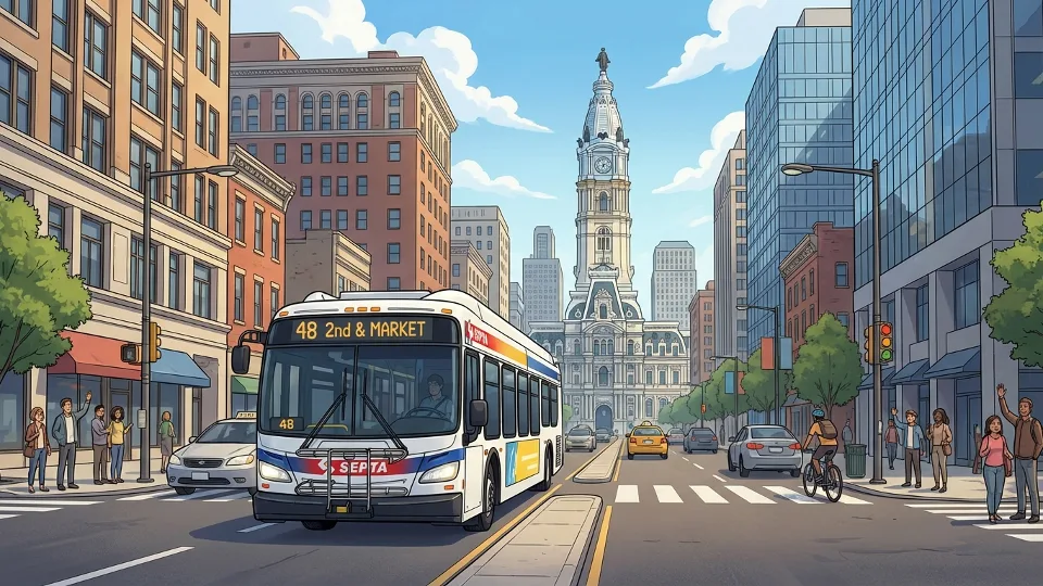 Philadelphia Transit Adapts to City Hall Gathering