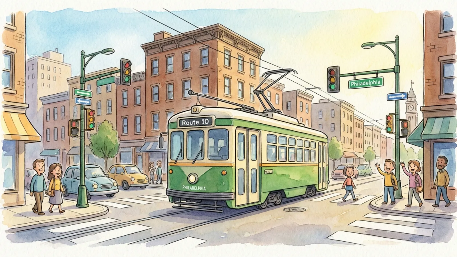 Philadelphia Trolleys Rolling Again After Track Clearance