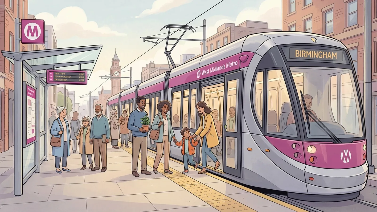 West Midlands Trams Deliver Reliable Service Today