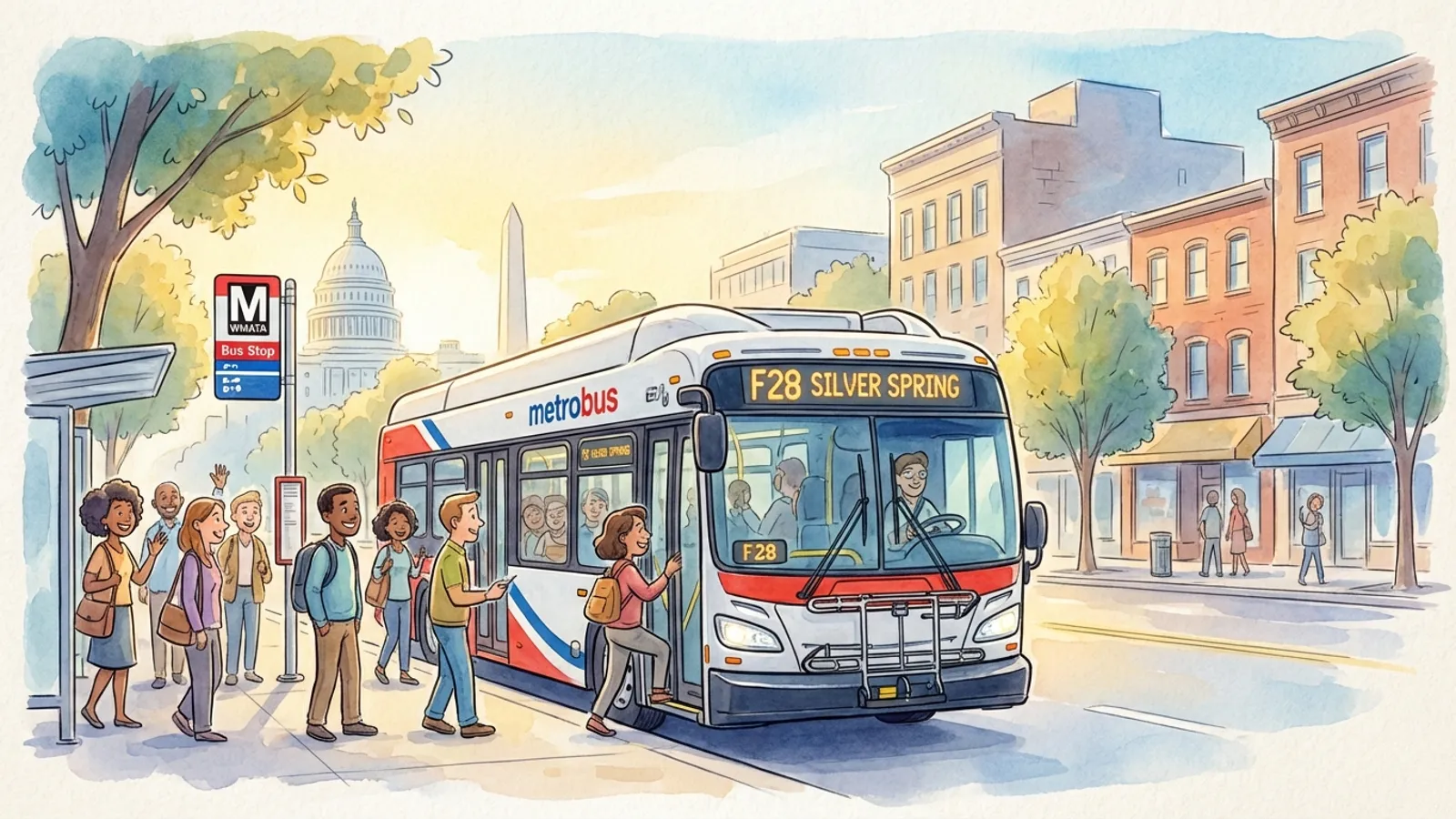F28 Route Adds Trip to Ease DC-Maryland-Virginia Commutes