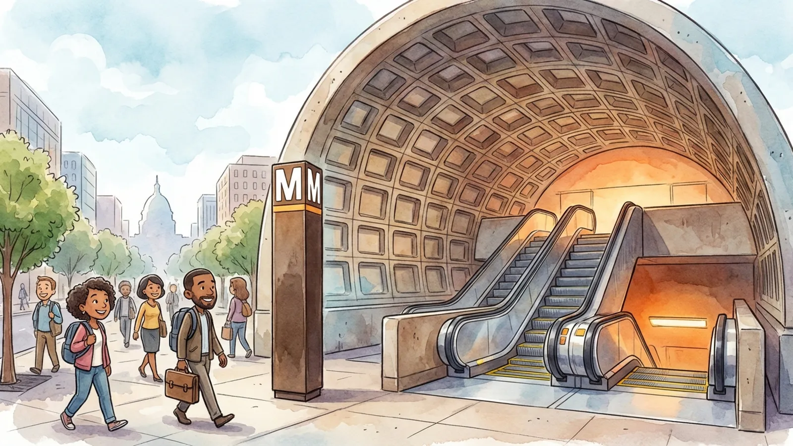 DC Metro Upgrades Tenleytown Station With Weather Protection