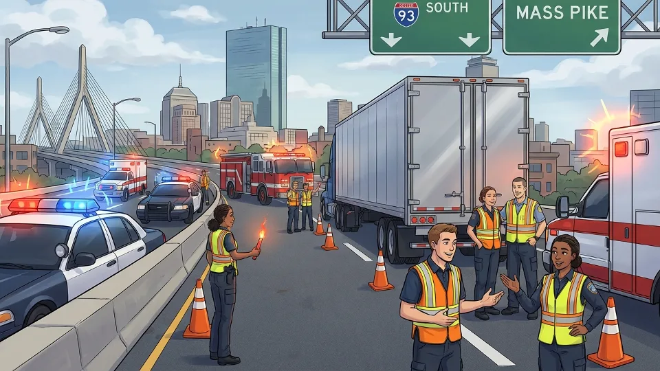 Boston Crews Clear Highway Incident Before Rush Hour