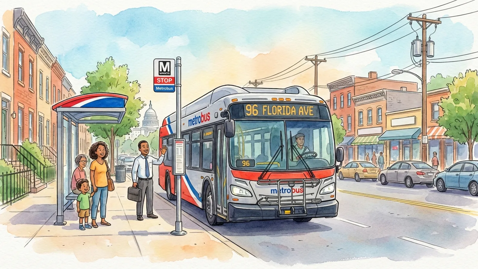 DC-Maryland-Virginia Bus Stop Closure Prompts Route Shift