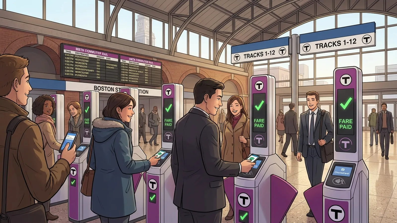 Boston's South Station Gets New Fare Gates to Boost Efficiency