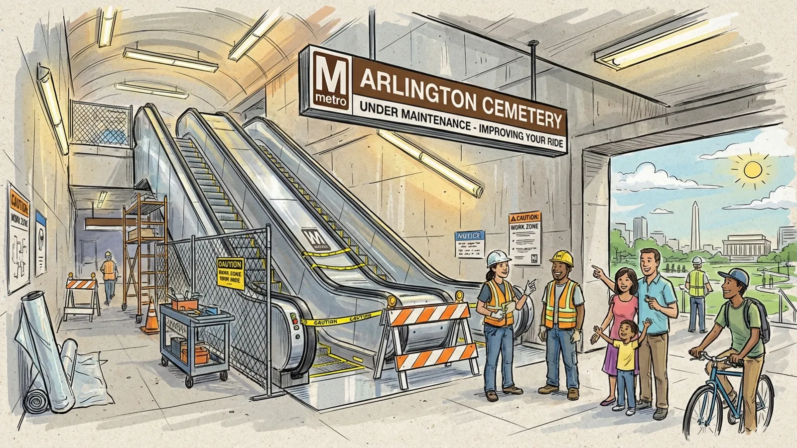 DC Metro Adds Weather Canopies at Arlington Cemetery