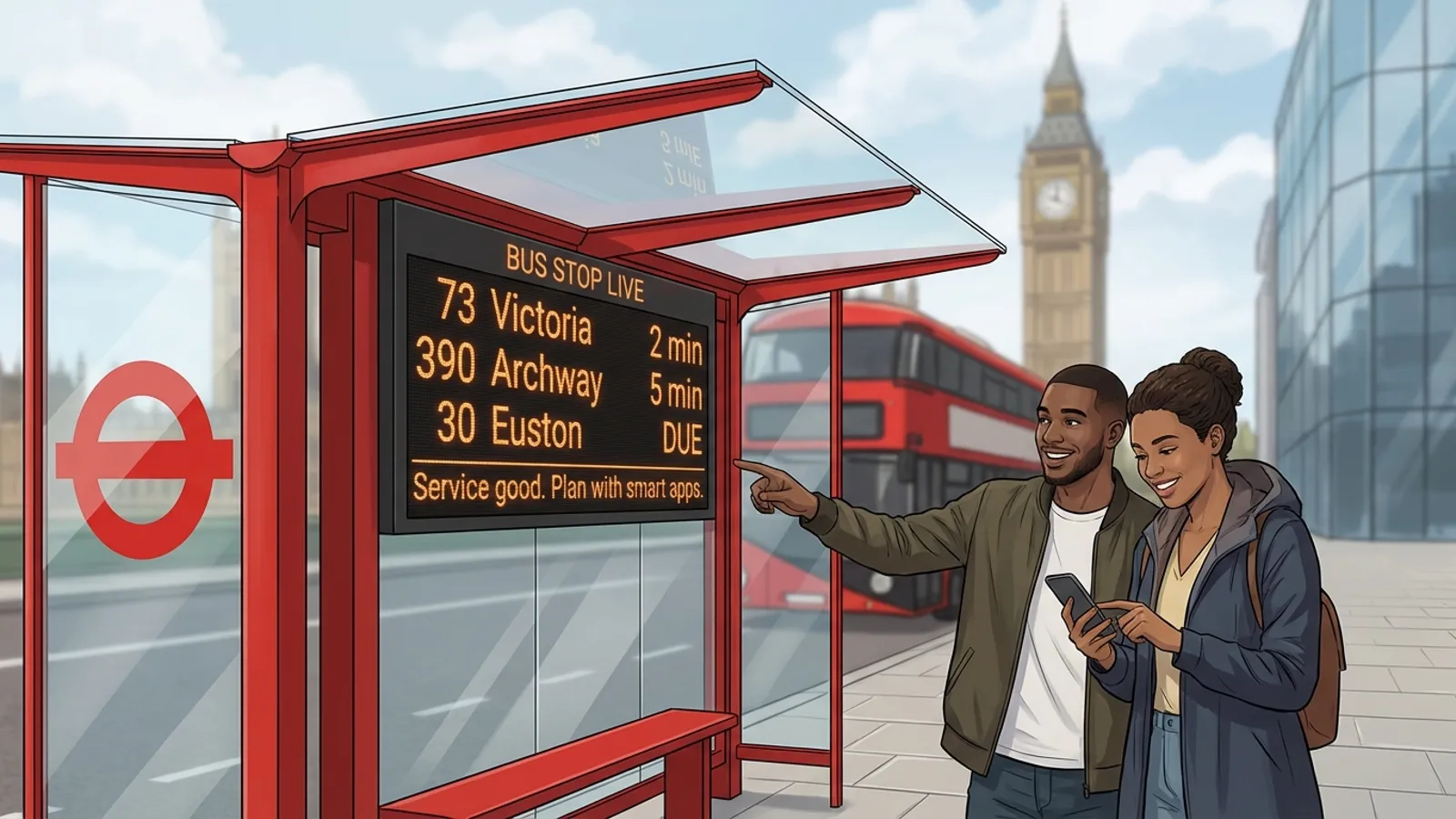 London Bus Stop Display Down — TfL Working on Fix