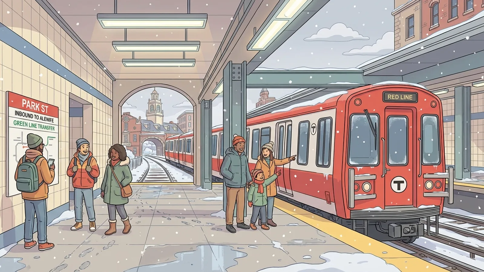 Boston Red Line Adapts After Winter Storm Test