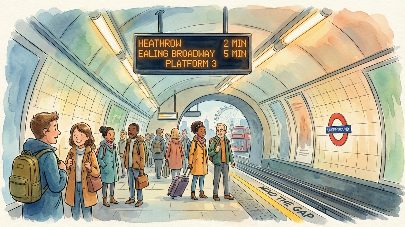 London Underground Board Glitch — Services Run Smoothly