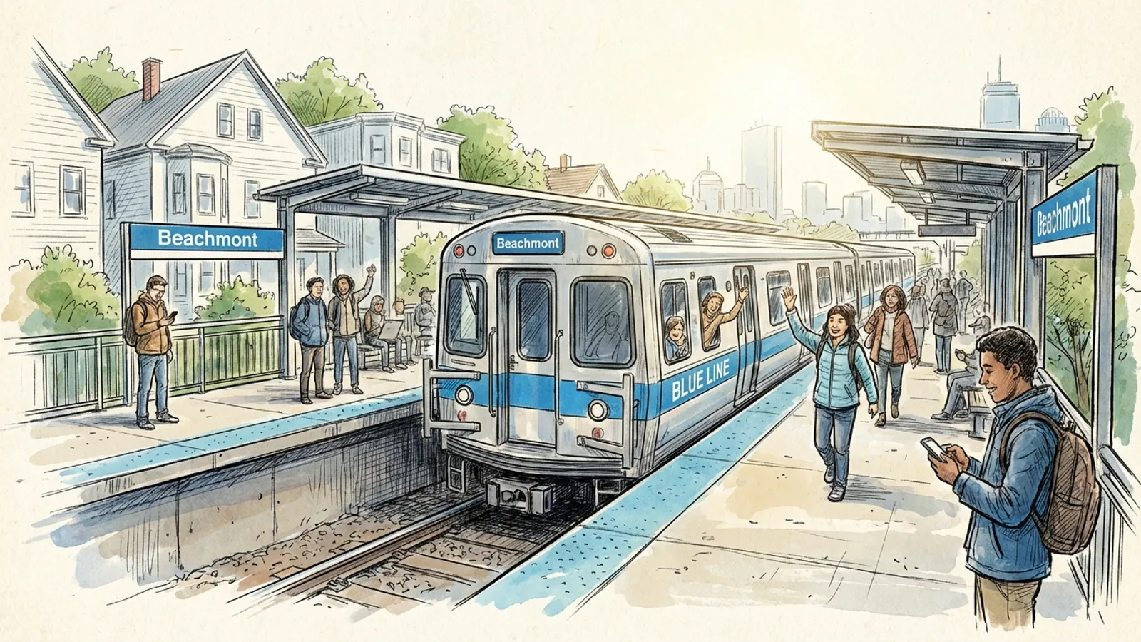 Boston Blue Line Bounces Back After Train Delay