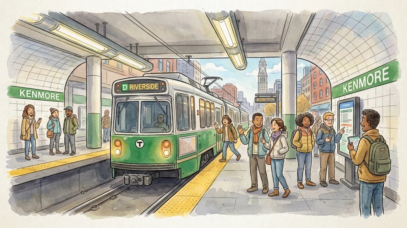 Boston Green Line Back on Track After Brief Delay
