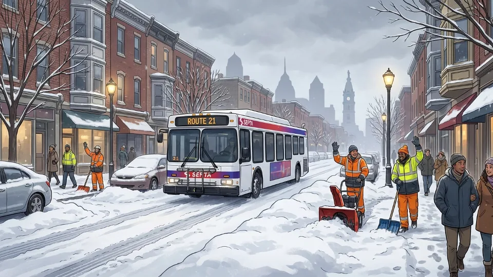 Philadelphia Expands Snow Cleanup to Keep Transit Moving