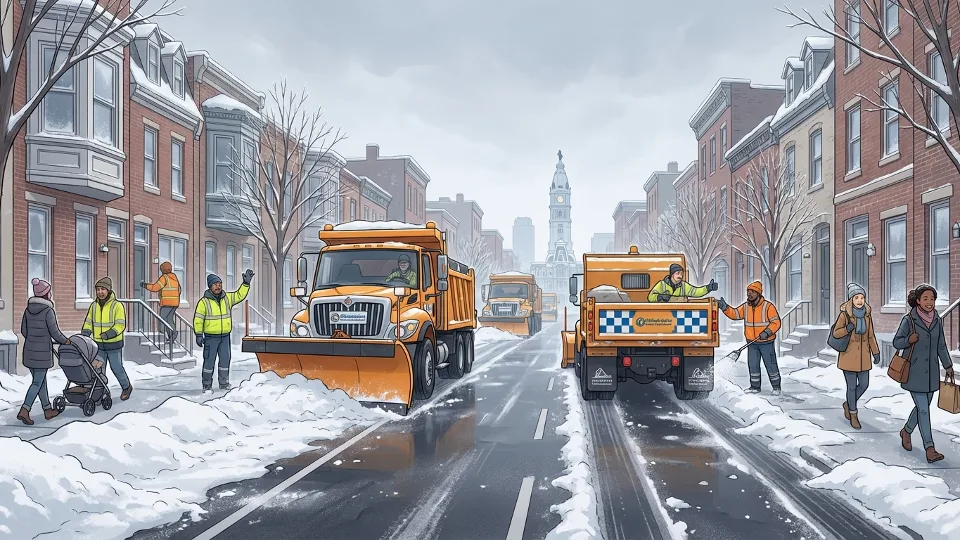 Philadelphia Clears Snow, Keeps Broad Street Moving