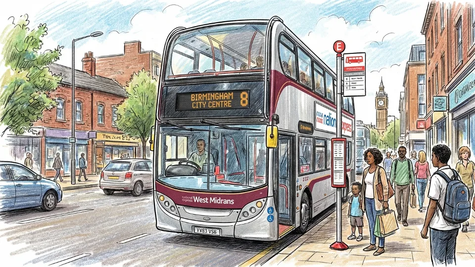West Midlands Bus Stops Shift for Signal Upgrade