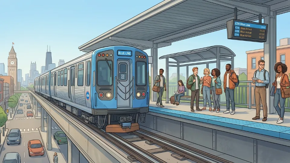 Chicago Blue Line Adapts Service for Track Upgrades